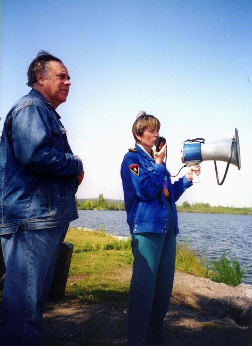 2000 Крапивины Слава и Лариса на базе